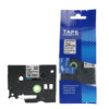 SBT tape for Brother TZeSM951 24mm x 8m Black on Matt Silver, strong adhesive matt
