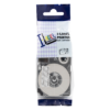 SBT tape for Casio XR18AX 18mm x 8m White on Clear, standard label - Image 2