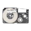 SBT tape for Casio XR18WE 18mm x 8m Black on White, standard label