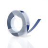 SBT tape for Dymo 898140 9mm x 3m White on Blue, embossing