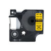 SBT tape for Dymo 18433 19mm x 5.5m Black on Yellow, coloured vinyl label - Image 2
