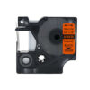 SBT tape for Dymo 18436 19mm x 5.5m Black on Orange, coloured vinyl label - Image 2