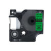 SBT tape for Dymo 18441 12mm x 5.5m Black on Green, coloured vinyl label - Image 2