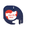 SBT tape for Dymo 18778 12mm x 2m Red on White, fabric iron-on