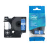 SBT tape for Dymo 40926 9mm x 7m White on Blue, standard label