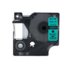 SBT tape for Dymo 45019 12mm x 7m Black on Green, standard label - Image 2