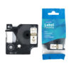 SBT tape for Dymo 45025 12mm x 7m Gold on Clear, standard label