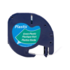 SBT tape for Dymo 91224 12mm x 4m Black on Green, plastic - Image 2