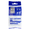 SBT tape for Epson LK6SBE 24mm x 8m Black on MattSilver, standard label - Image 2