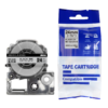 SBT tape for Epson LK6SBE 24mm x 8m Black on MattSilver, standard label - Image 3