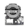 SBT tape for Epson LK2SBE 6mm x 8m Black on MattSilver, standard label