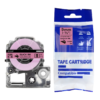 SBT tape for Epson AFS9P 9mm x 5m Black on Pink, iron-on fabric - Image 3