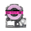 SBT tape for Epson LK5PBF 18mm x 5m Black on Fluorescent Pink, Fluorescent