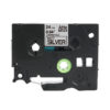 SBT tape for Brother HGeM951 24mm x 8m Black on Matt silver, high grade - Image 2