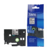 SBT tape for Brother HGeM951 24mm x 8m Black on Matt silver, high grade