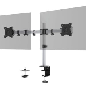 Monitori lauakinnitus Durable Select kahele monitorile klambriga