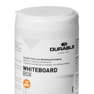 puhastuslapid tahvlile niisutatud DURABLE 100tk purgis